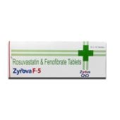 Zyrova F 5 Tablet with Fenofibrate and Rosuvastatin