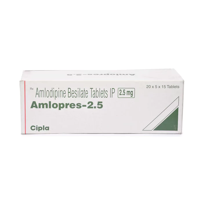 Amlopres 2.5 Mg, Norvasc, Amlodipine Besilate