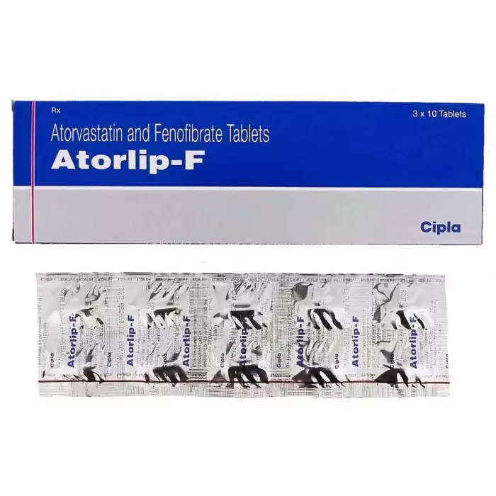 Atorlip F 10+145 Mg with Atorvastatin + Fenofibrate