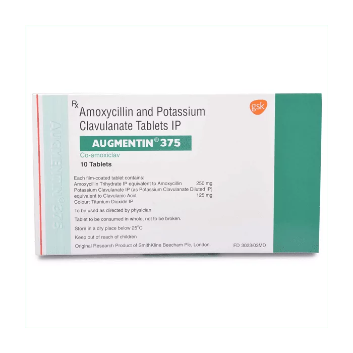 Augmentin 375 Mg, Augmentin 375, Amoxicillin Clavulanic Acid