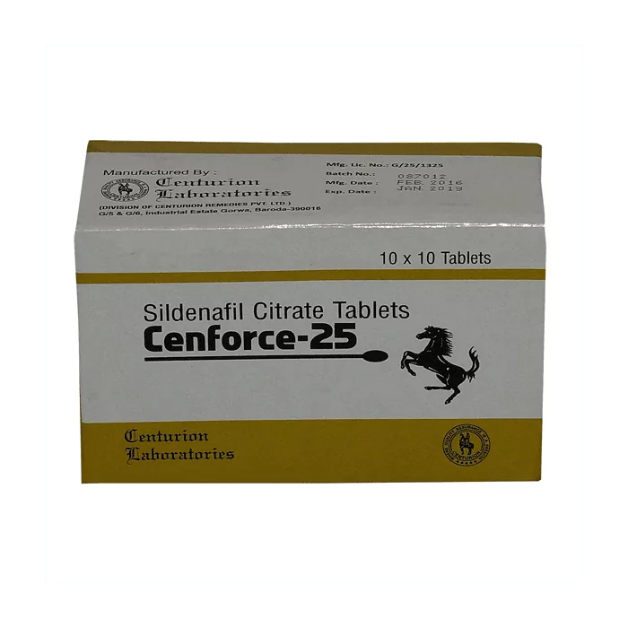 Cenforce 25 Mg with Sildenafil Citrate                       
