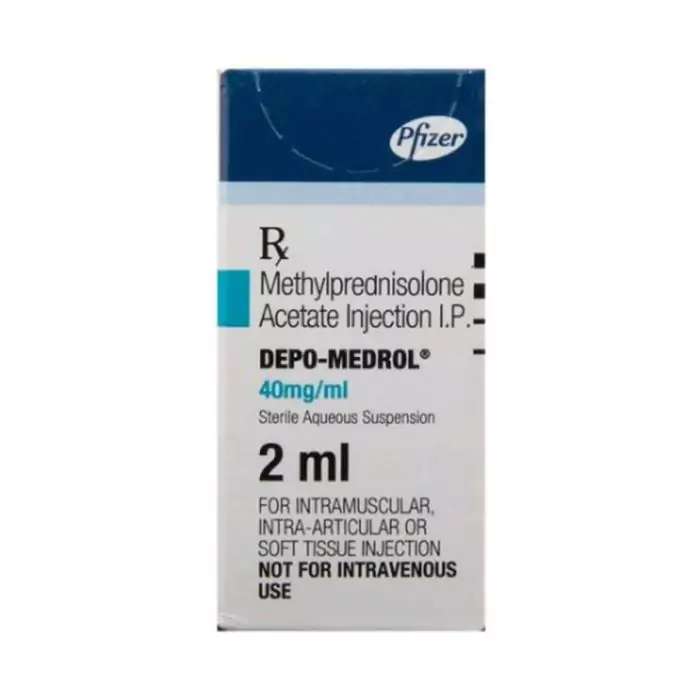 Depo-Medrol 40 Mg Injection 2 ml with Methylprednisolone                  