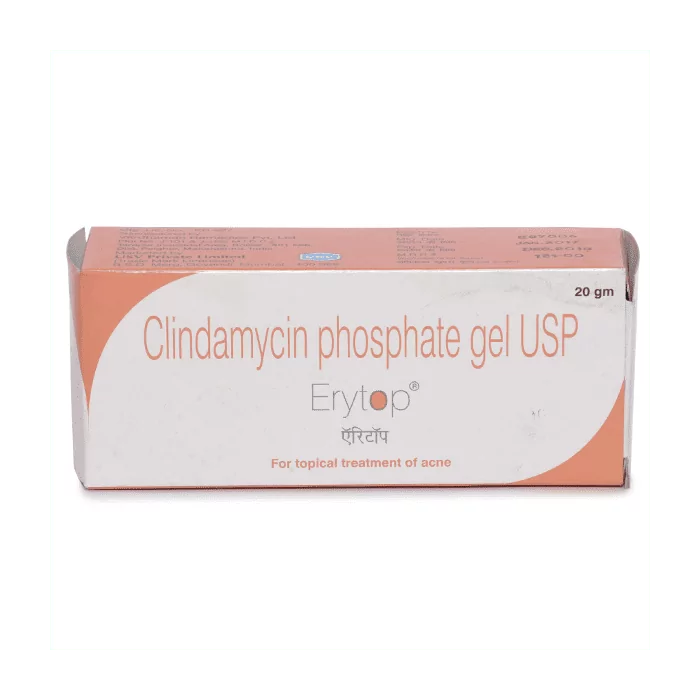 Erytop 1% Gel 20 gm with Clindamycin Phosphate Gel              