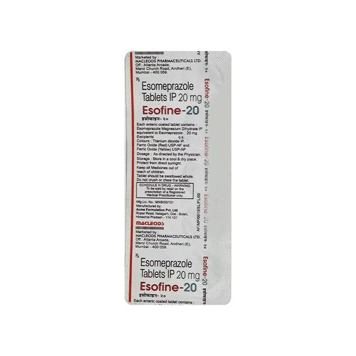 Esofine 20 Mg Tablet with Esomeprazole