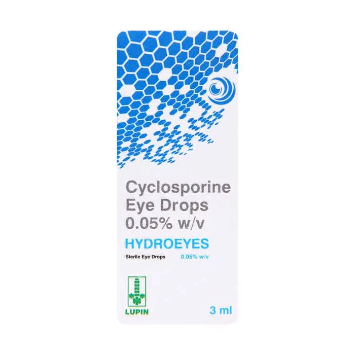 Hydroeyes 0.05% Eye Drop 3 ml with Cyclosporine