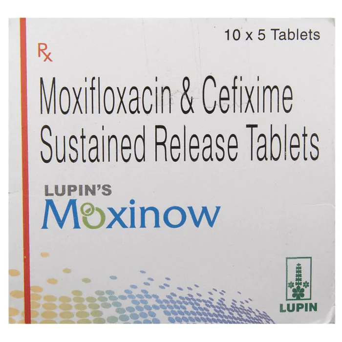 Moxinow Tablet SR with Moxifloxacin + Cefixime
