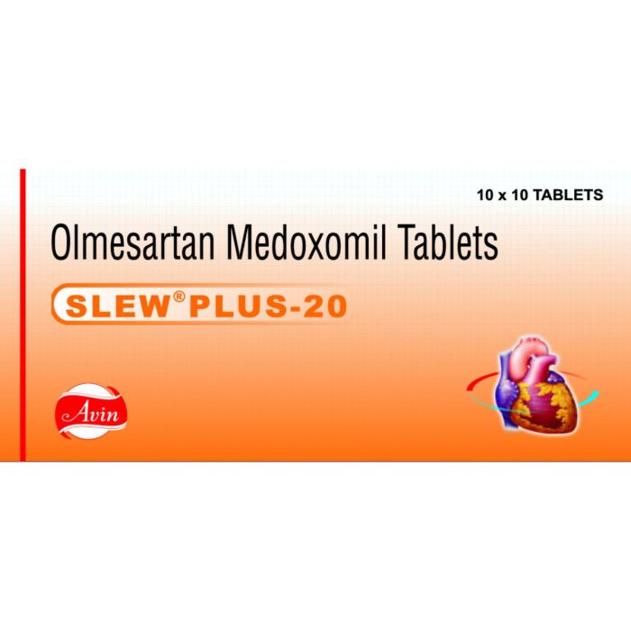 Slew Plus 20 Mg Tablet with Olmesartan Medoximil