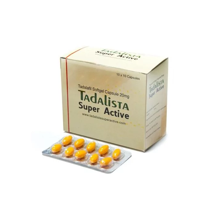 Tadalista Super Active 20 Mg with Tadalafil Softgel