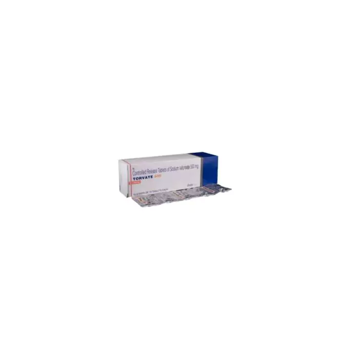 Torvate Chrono 500 Tablet CR with Sodium Valproate and Valproic Acid
