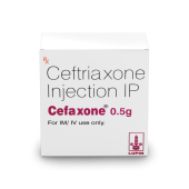Cefaxone 0.5 Gm Injection with Ceftriaxone