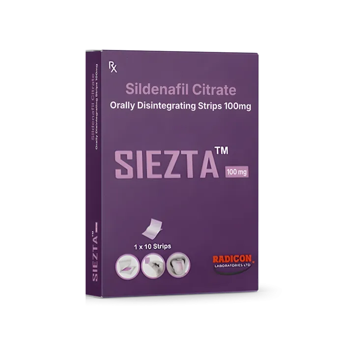 Siezta 100 Mg Sildenafil Oral Strips