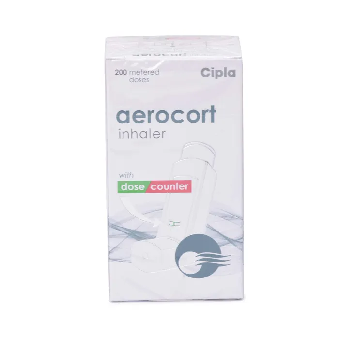Aerocort Inhaler  50 Mcg + 50 Mcg  with Beclomethasone Dipropionate & Levosalbutamol Inhaler                    