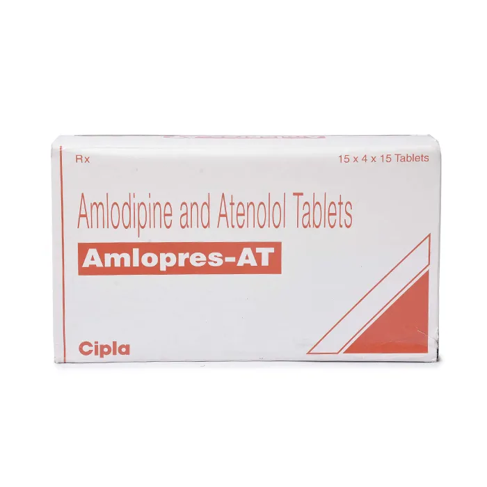 Amlopres AT 5 + 50 Mg with Amlodipine Besilate + Atenolol        