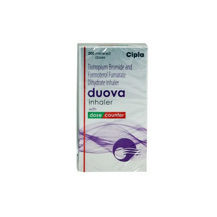Duova-Inhaler-9-mcg + 6-mcg with Tiotropium Bromide and Formoterol Fumarate