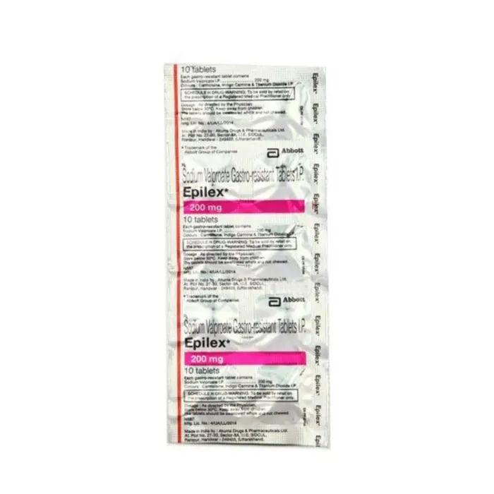 Epilex Chrono 200 Tablet CR with Sodium Valproate and Valproic Acid