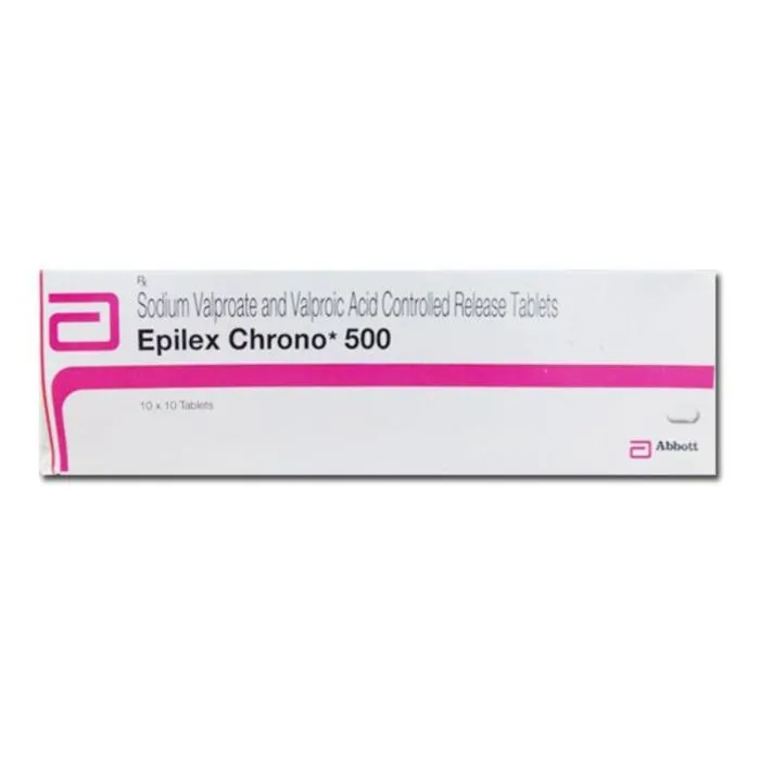 Epilex Chrono 500 Tablet CR with Sodium Valproate and Valproic Acid