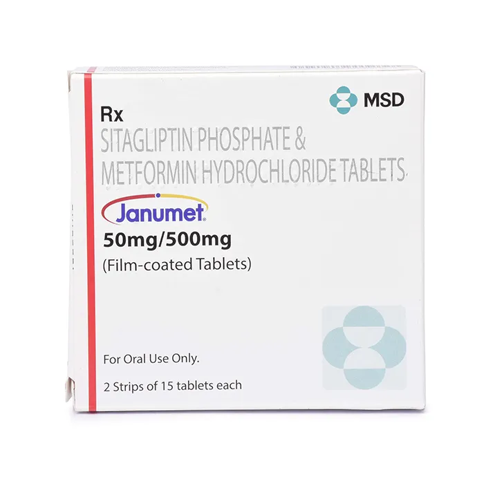 Janumet 50 + 500 Mg with Sitagliptin+ Metformin        