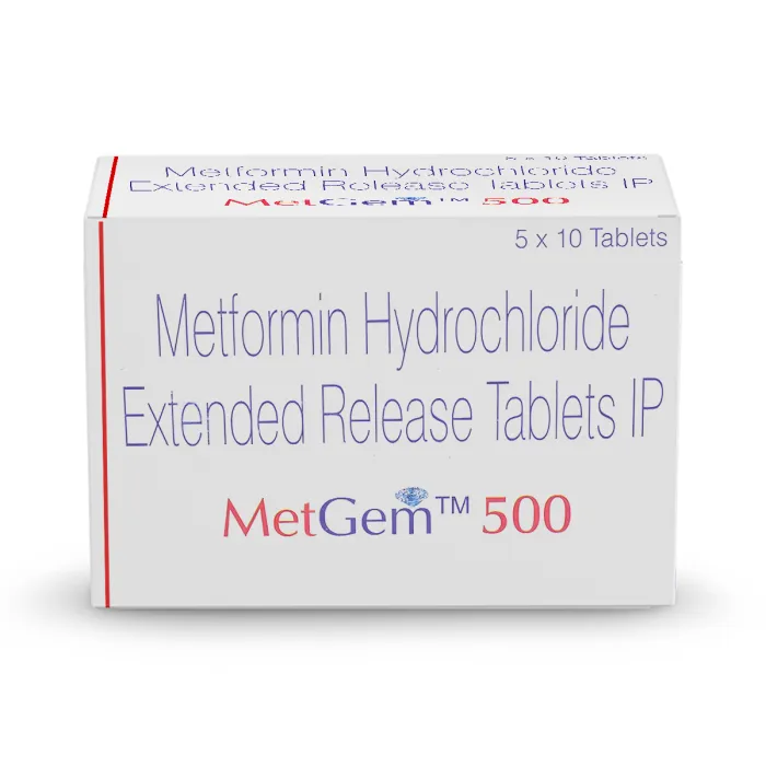 Metgem 500 Tablet ER with Metformin