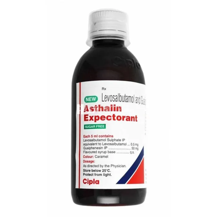 New Asthalin Expectorant with Salbutamol and Guaifenesin