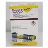 Humalog Mix 25 Kwikpen 100IU ml with Insulin Lispro and Insulin Lispro Protamine
