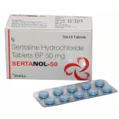 Sertanol 50Mg, Rx Sertraline Hydrochloride Front View