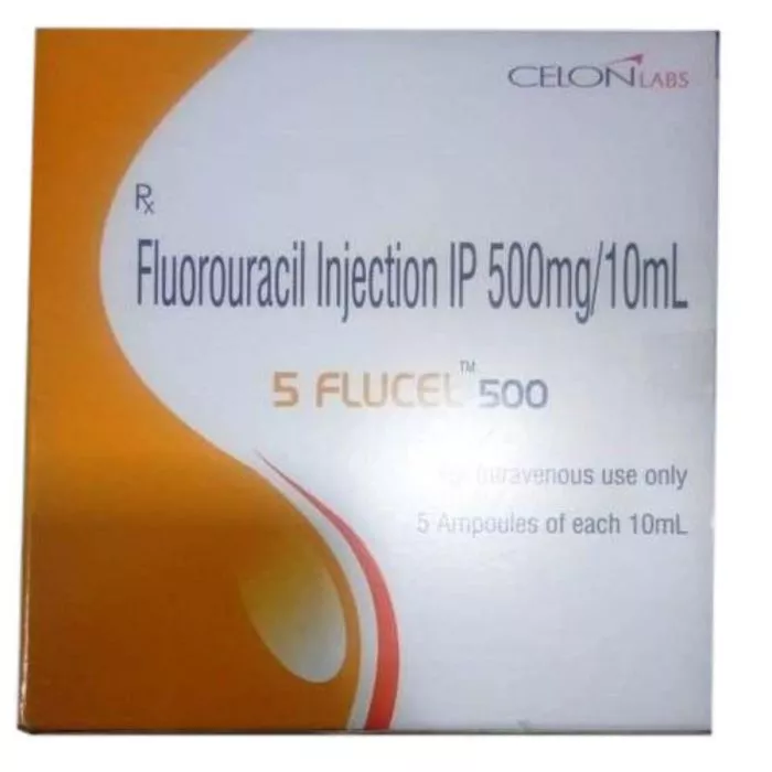 5 Flucel 500 Injection 10ml with Fluorouracil