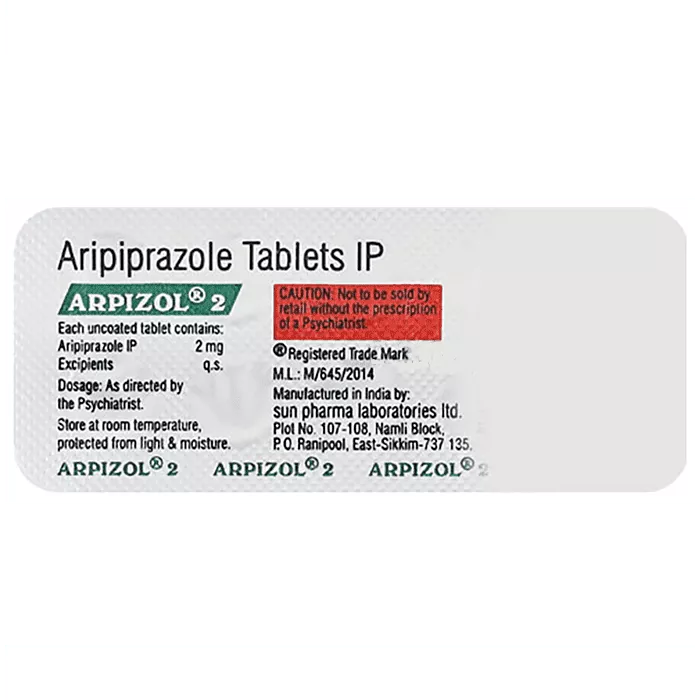 Arpizol 2mg Tablet with Aripiprazole