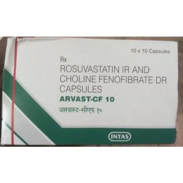 Arvast-CF 10 Capsule DR with Fenofibrate and Rosuvastatin