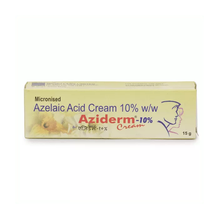 Aziderm Cream 10% (15 Gm) with Azelaic Acid       