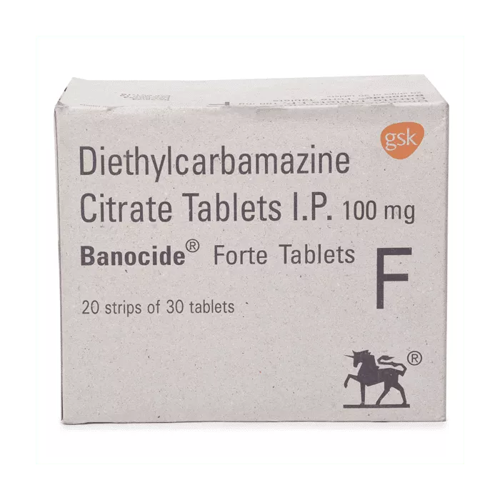 Banocide Forte 100 Mg with Diethylcarbamazine     
