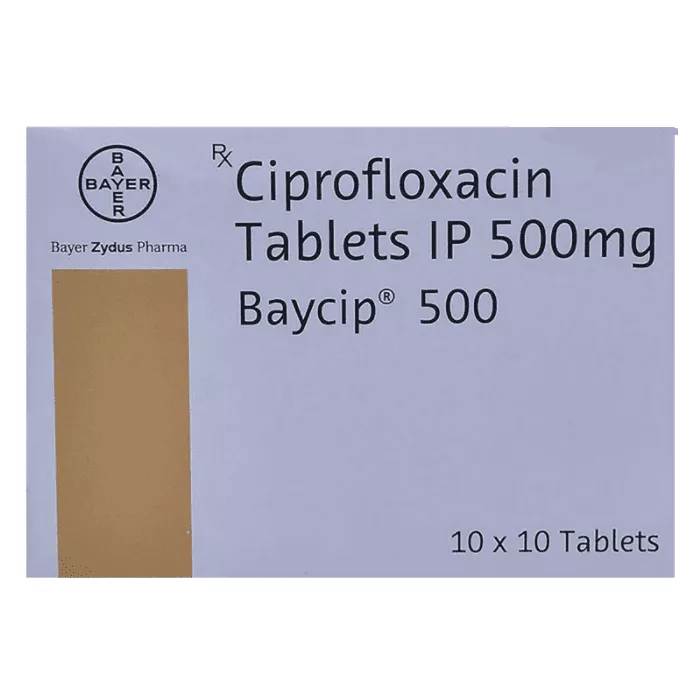 Baycip 500 Mg Tablet with Ciprofloxacin