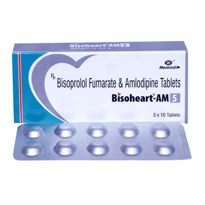 Bisoherat-AM 5 Tablet with Amlodipine + Bisoprolol