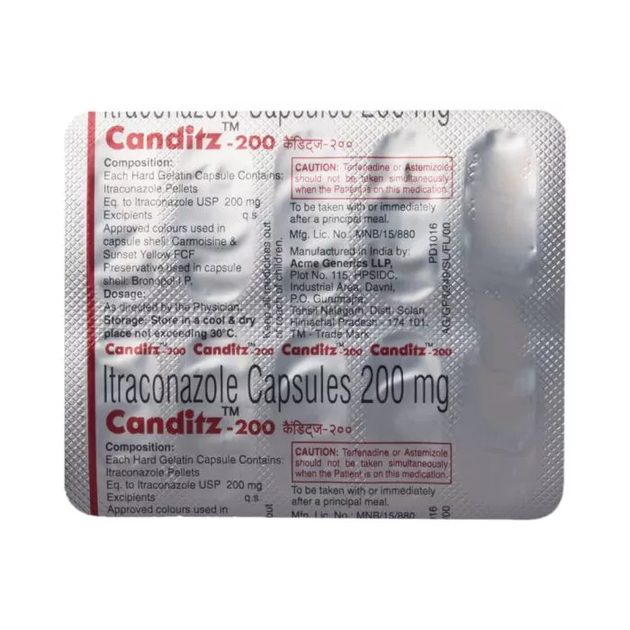 Canditz 200 Capsule with Itraconazole