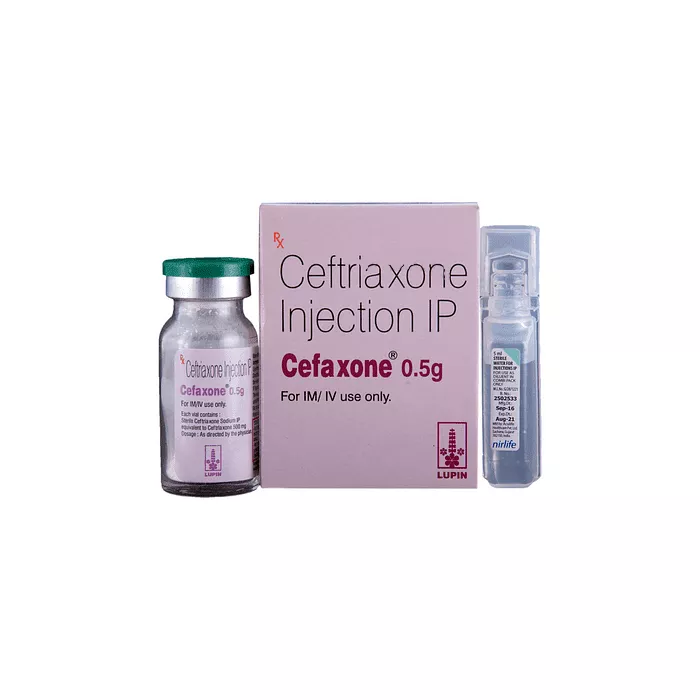 Cefaxone 0.5 Gm Injection with Ceftriaxone