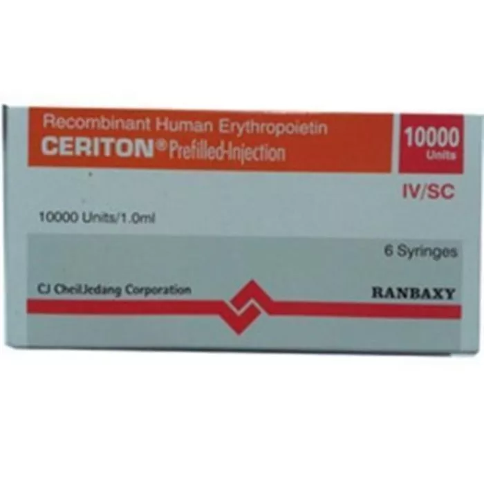 Ceriton Epo 10000 IU 1 ml Injection with Recombinant Human Erythropoietin Alfa