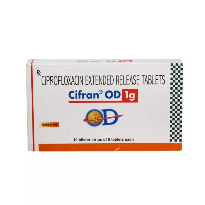 Cifran OD 1 Gm with Ciprofloxacin        