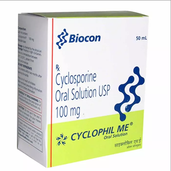 Cyclophil Me 100 Mg with Cyclosporine         