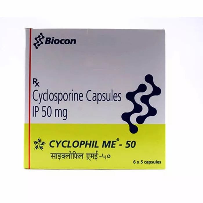 Cyclophil Me 50 Mg with Cyclosporine