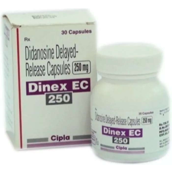 Dinex EC Capsules 250 Mg with Didanosine
