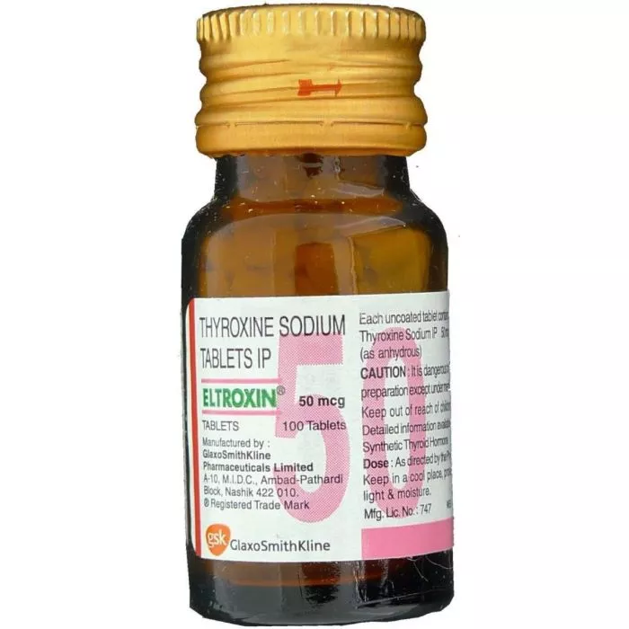 Eltroxin 50 mcg Tablet with Thyroxine-Levothyroxine