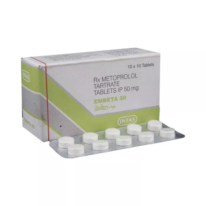 Embeta 50 Tablet with Metoprolol Tartrate