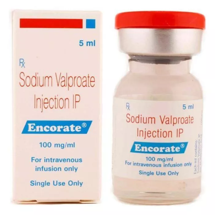Encorate 100 Mg Injection with Sodium Valproate