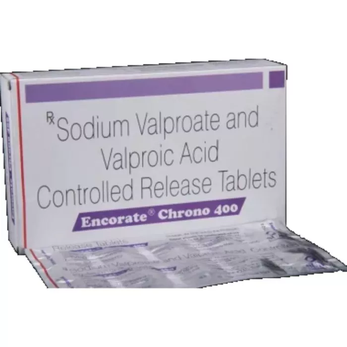 Encorate Chrono 400 Tablet CR with Sodium Valproate and Valproic Acid