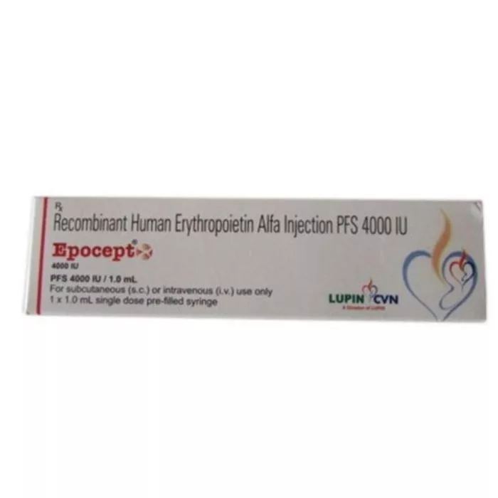 Epocept 10000 IU Injection with Recombinant Human Erythropoietin Alfa