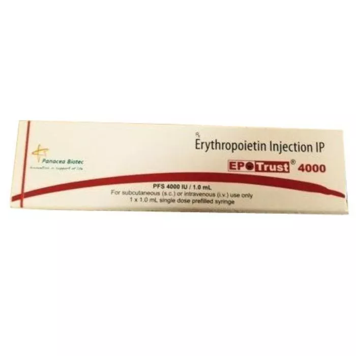 Epotrust 4000 IU Injection with Recombinant Human Erythropoietin Alfa