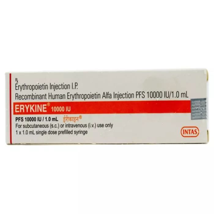 Erykine 10000 IU Injection with Recombinant Human Erythropoietin Alfa