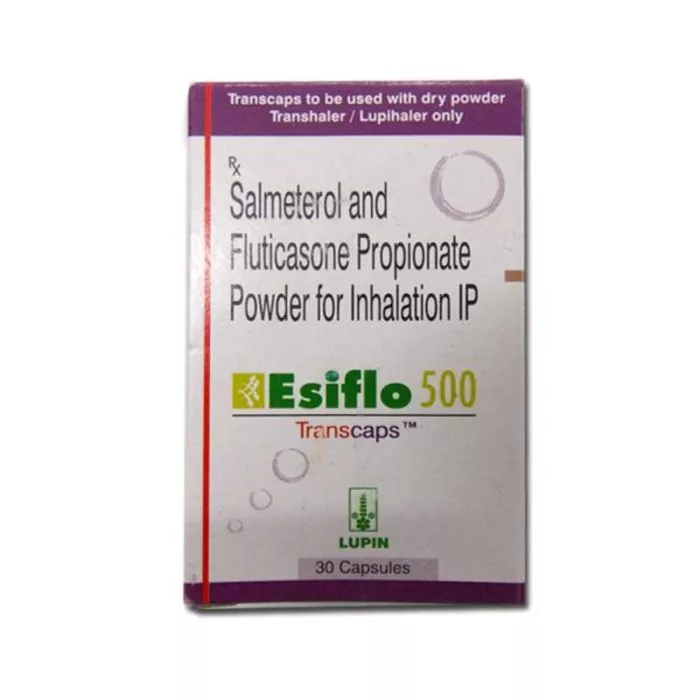 Esiflo 500 Transcaps with Salmeterol and Fluticasone Propionate