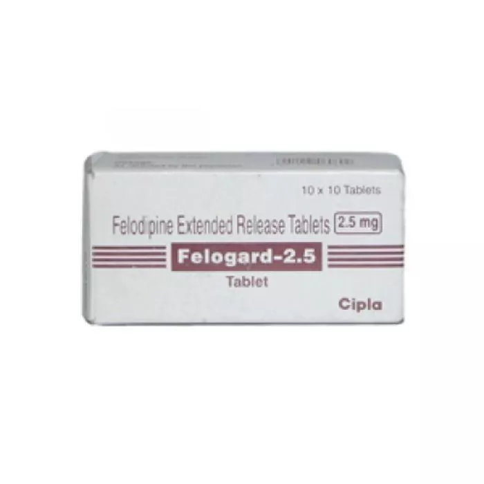 Felogard 2.5 Mg Tablet ER with Felodipine