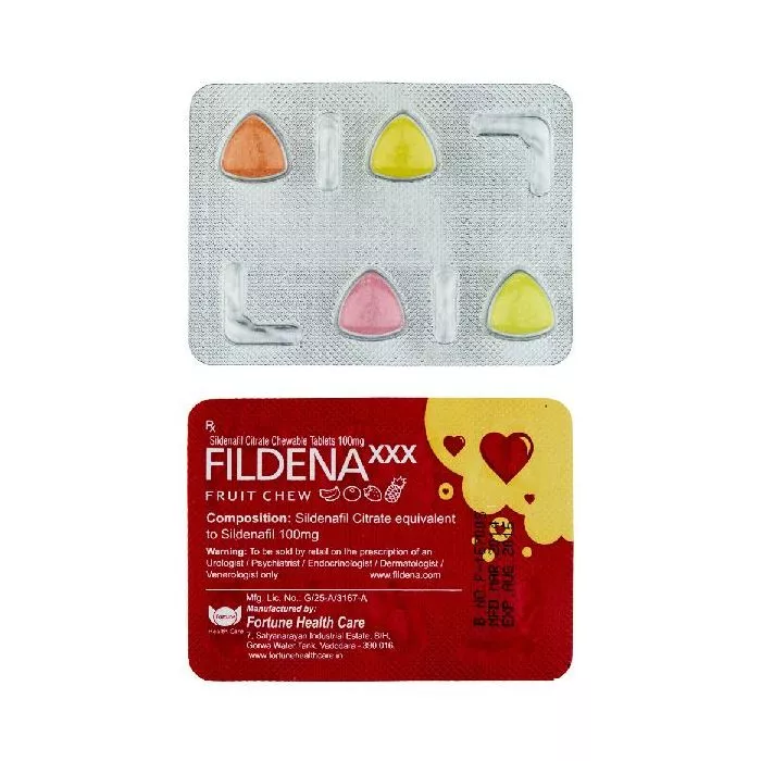 Fildena Chewable Tablet 100 Mg with Sildenafil Citrate