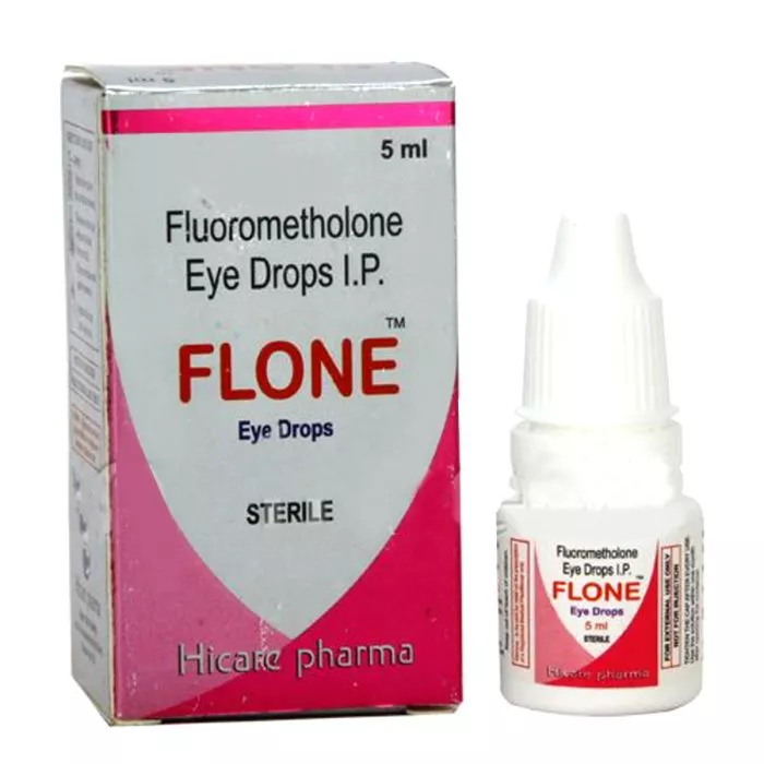 Flone 0.1% 5 ml with Flourometholone